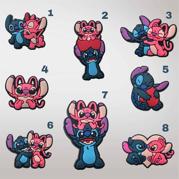 Stitch and Angel Shoe Charms - Picture 2 of 3